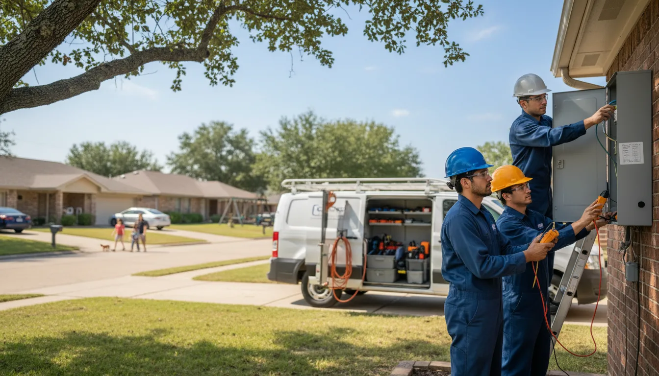 Certified electrician providing emergency electrical services in Biggers, AR